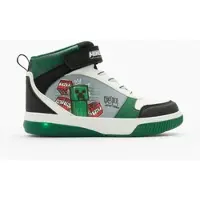 Minecraft Hoher Sneaker Grün, Kinder, Größe: 32, Material: PU/Textil - Hoher Sneaker Grün, Kinder, Größe: 32, Material: PU/Textil - man - Gruen