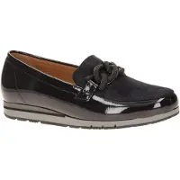 Gabor 4004.01 Damenschuhe - bequeme Slipper - Halbschuhe blau