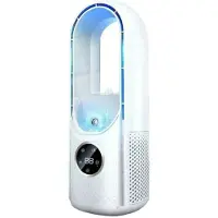 Meoiruery Tragbare Mini Klimaanlage mit 6 Geschwindigkeitsstufen und Timer, mobiler USB Luftkühler für Schreibtisch und Schlafzimmer, kompakter Ventilator zur Kühlung und Befeuchtung der Raumluft