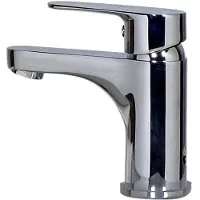 Markenlos Wasserhahn mit niedrigem Auslauf und Ablaufgarnitur