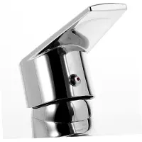Markenlos Kaltwasser Wasserhahn aus Zinklegierung Einloch-wasserhahn mit Wasserfallhahn Design für Warm und Kaltwasser in Bad Toilette und Küche