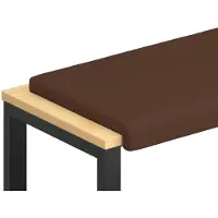 vidaXL Bankkissen Kunstleder Braun Tiefe 35 cm