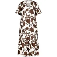 Cartoon Midikleid "Damen mit Volant" Ohne Tasche