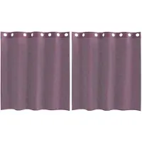 vidaXL Voile Vorhänge mit Ösen 2 Stk. Lila 140x140 cm