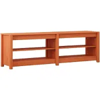 vidaXL Schuhbank mit Regal mit Speicher Wachsbraun 160 x 36,5 x 50 cm