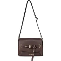 L.credi Umhängetasche Schultertasche Sadette Crossbody Bag Chocolate dunkelbraun