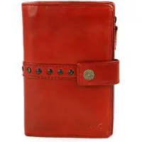Bear design Portemonnaie Damen Geldbörse Leder 10x15cm Geldbeutel Cow Lavato rot CL15087-red
