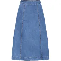 Fransa Jeansrock "Damen Denimrock FRCHICAGO", Damen, Gr. XL, blau (mid blau denim), Obermaterial: 85% Baumwolle CO. 13% Polyester PES. 2% Elasthan EL., Röcke Jeansrock
