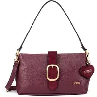 L.credi Umhängetasche Solenn.ai Crossbody Bag Cherry Shade weinrot
