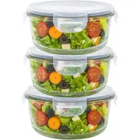 Altom Design Fresh Glasbehälter Lebensmittel 3 Stk. 0,6l