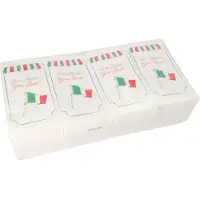 Papstar 250 Servietten, 2-lagig 1/8-Falz 40 cm x 40 cm weiss `Italy`
