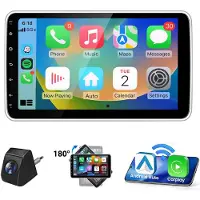 Hexinex KAM 1DIN 10.1" Zoll Android 15 Autoradio Carplay Android Auto GPS Navi Wifi BT RDS DSP 4+64GB