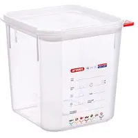 ARAVEN 4L quadratischer Behälter 18x18x19 cm PP mit luftdichtem Deckel