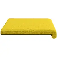 vidaXL Bankkissen Stoff Helles Gelb Tiefe 35 cm