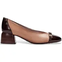 Hispanitas für Damen. BHI264922 Braune Lederschuhe Varsovia (36), 1 bis 3 cm, Keine, Klassisch