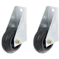 Alberts 215095 Torlaufrolle, für schwere Tore, zum Anschrauben, feuerverzinkt, Ø80 mm, 2er Set