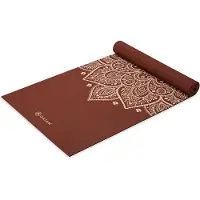 Gaiam YOGAMATTE INTENSE RUST SUNDIAL FLOWER 5MM CLASSIC PRINTED