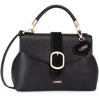 L.credi Umhängetasche Handtasche Solenn.ai Handbag Black schwarz