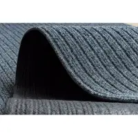 Rugsx Läufer- Türmatte rutschfest CEYLON Draußen, Drinnen grau 0901 200cm 200x330 cm