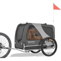 Famanu Hundeanhänger XL für große Hunde bis 45 kg - Fahrradanhänger