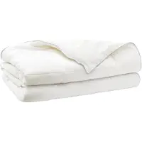 vidaXL Bettdecke 140x200 cm Sommer 200 GSM Australische Wolle Weiß