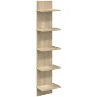 vidaXL Wandregal Sonoma-Eiche 22 x 15 x 100 cm Holzwerkstoff