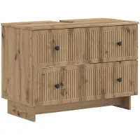 vidaXL Waschbeckenschrank EDE Artisan-Eiche 82 x 41 x 59 cm
