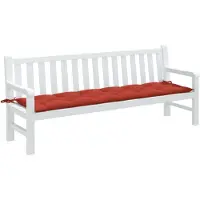 vidaXL Gartenbank-Auflage Melange Rot 200x50x7 cm Stoff