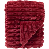 Dutch decor Kuscheldecke 'Lucas' 150 x 200 cm - Mehrere Farben (Farbe : Merlot - Rot)