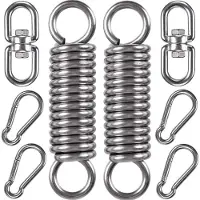 Markenlos Set von 2 Hängesessel-Schaukeln - für Terrasse, Garten und Innenräume