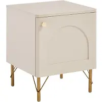 Vente-unique Nachttisch Alobara Beige Goldfarben 40 cm