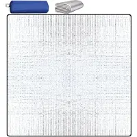 Markenlos Isoliermatte Aluminium 200 x 200 cm - faltbar, wasserfest, leicht