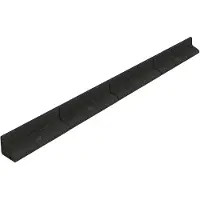 MonsterShop Flexible Rasenkante 28,8m mit Gummihammer - Schwarz
