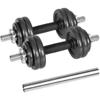 Rebel ACTIVE Verstellbare Hanteln im Koffer 15 kg mit Stange