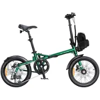 ENGWE Zip - E-Klapprad inkl. Kettenschloss - 16 Zoll - 250W Motor - 120 km Reichweite - 7-Gang - Hydraulische Scheibenbremsen - 360Wh Akku - Tiefeinsteiger - Grün
