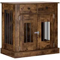vidaXL Hundekäfigmöbel Räuchereiche 80 x 47,5 x 80 cm Holzwerkstoff