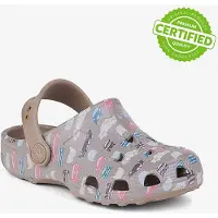 Coqui Clogs für Kinder LITTLE FROG Taupe cars 27/28