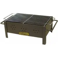 EDM Tischgrill Mit Verzinktem Grillrost Braun Braun One Size
