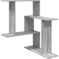 vidaXL Wandregal Sonoma-Grau 67 x 67 x 87 cm Holzwerkstoff