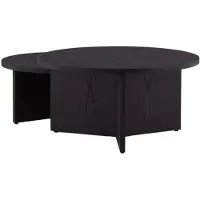 Ebuy24 Saltö Couchtisch Set mit 2 schwarz.