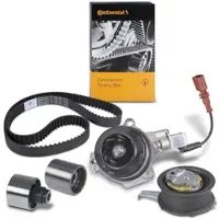 BESTPRICE Zahnriemen + Spannrollensatz [Hersteller-Nr. 40825710] für Audi, Seat, VW, Skoda
