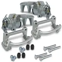 BESTPRICE 2x Bremssattel + Bremssattelhalter hinten [Hersteller-Nr. 40668952] für VW