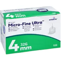 Acti Medi GmbH Micro-fine Ultra Pen-nadeln 4 Mm 32 G 100 St