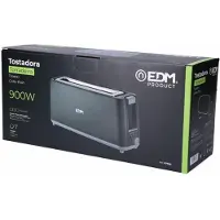 EDM Black Design 900w Toaster