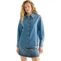 Wrangler Drama Collar Langarmhemd
