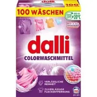 Dalli Waschmittel Colorwaschmittel, Pulver, mikroplastikfrei, 5 kg, Waschladungen 100