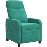 vidaXL Massage Relaxsessel Türkis Samt (V)