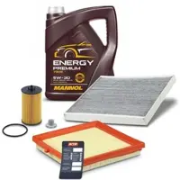 BESTPRICE Inspektionspaket Set A + 5l 5W-30 Motoröl [Hersteller-Nr. 41846682] für Opel, Vauxhall