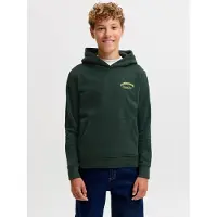 Jack & jones Junior Kapuzensweatshirt "JJEBRANDES BACKP RELAXED SWEAT H SN JNR", Baumwollmischung, relaxed fit