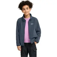 Jack Wolfskin Fleecejacke "TAUNUS 200 FZ K", Kinder, Gr. 140, midnightsky, Obermaterial: 100% Polyester. Futter: 100% Polyester, Jacken Fleecejacke, für Kinder, mit 3-in-1-Kompatibilität, warm